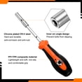 thumbnail image 4 of Uxcell 1/4" Metric Nut Drivers 4mm Hex Nut Driver Screwdriver with Anti-slip Handle, 4 of 7