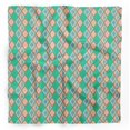 thumbnail image 1 of Bimba Green Stripe & Diamond Geometric Printed Pure Silk Scarf For Hair Neck Head Bandanas For Women 40 x 40 Inches, 1 of 6