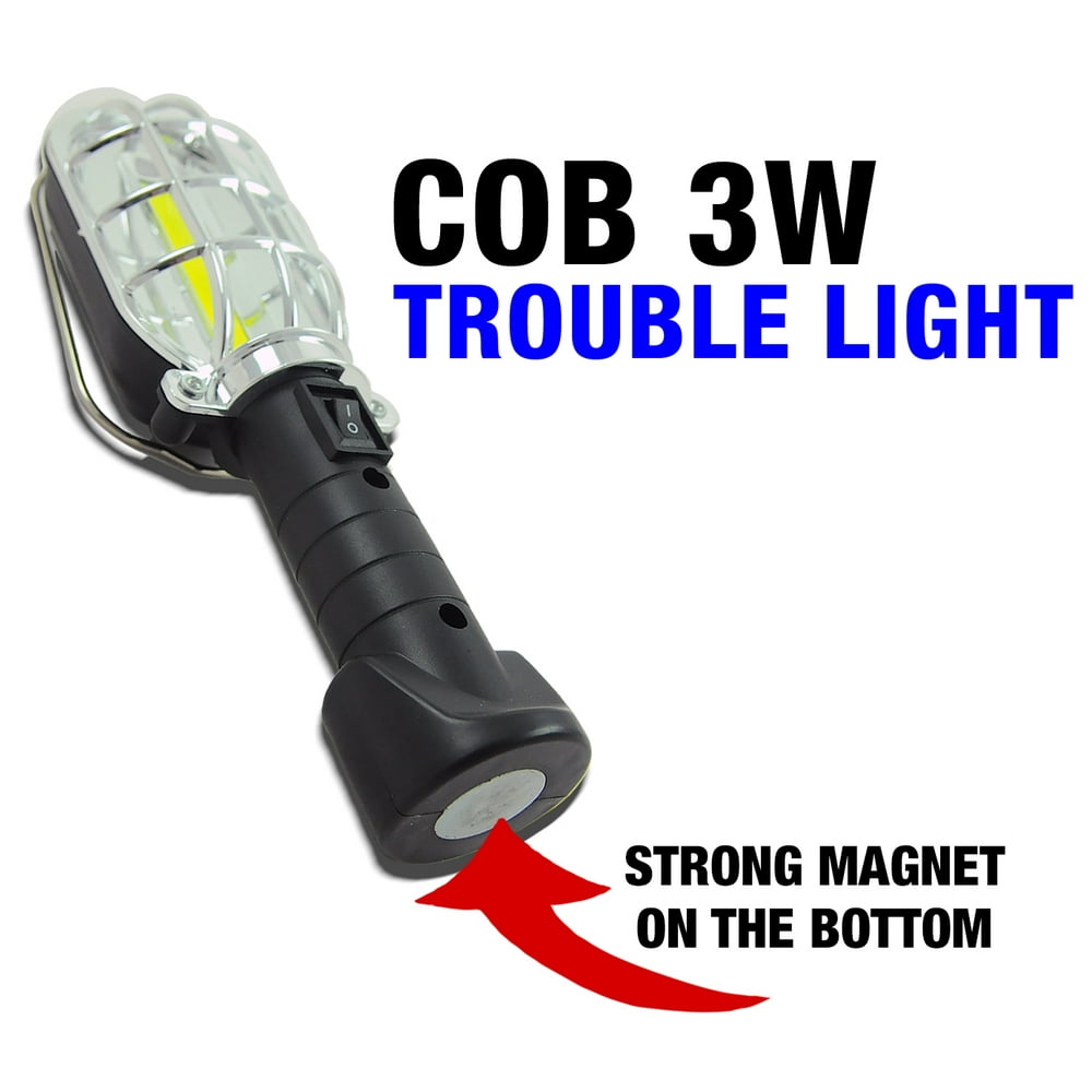 COB 3W Trouble Light with Base & Swivel Hook