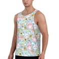 thumbnail image 2 of Fotbe Love You Rabbit Pattern Men's Quick Dry Workout Tank Top Gym Muscle Tee Fitness Bodybuilding Sleeveless T Shirt Breathable Workout Shirt-Medium, 2 of 9