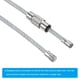 thumbnail image 5 of Cable de Llavero de Alambre de 6 Pulgadas, Anillo de Llave de Acero Inoxidable, Plata, Paquete de 15, 5 of 6