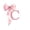 White Pink C, variant on Feelyou Pink Bow Letter K Bed Sheets for Girls, Dreamy Princess Style King Sheets, 4pcs