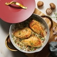 thumbnail image 2 of Tramontina Fiora 4.25-Quart Aluminum Ceramic Nonstick Multipurpose Pan with Lid, Induction-Ready, ILAG Swiss Coating, Oven & Dishwasher Safe - Merlot, 2 of 13