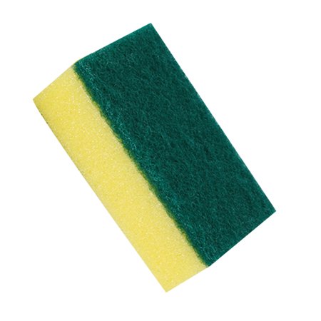 1\-10 Pcs Emery Scouring Sponge Brush Sponge Cleaning Wipe Kitchen Dish Brush Pot Rag Dish Towel yellow + green 1pcs
