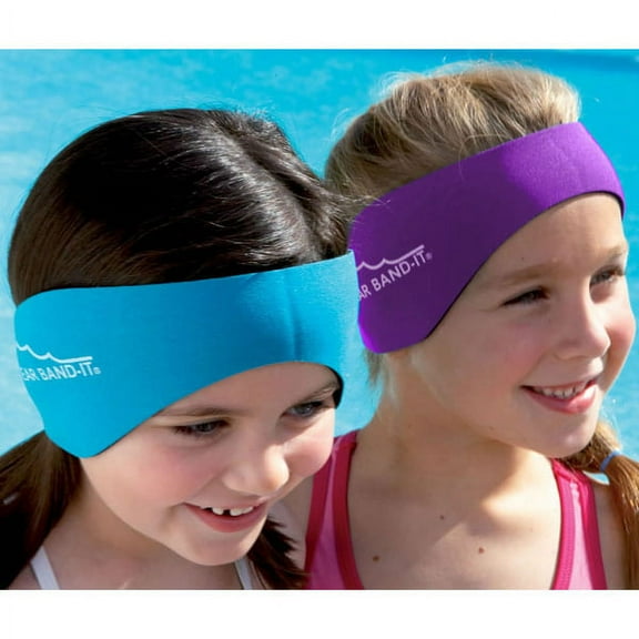 Ear Band-It Headband for Swimming- Purple- Large