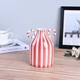 thumbnail image 6 of Black and White Ceramic Vase, Mid Century Modern Striped Small Vases for Flower&pampas Grass Centerpiece, Black White Checkered Vase for Dining Table Kitchen Tabletop Minimalist Decorative, 6 of 7