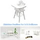 thumbnail image 2 of Silla Alta Casa de Muñecas Habitación Miniatura Jugar Kid Baby Toy Pretend Living Muebles simulación juguete casero, 2 of 8