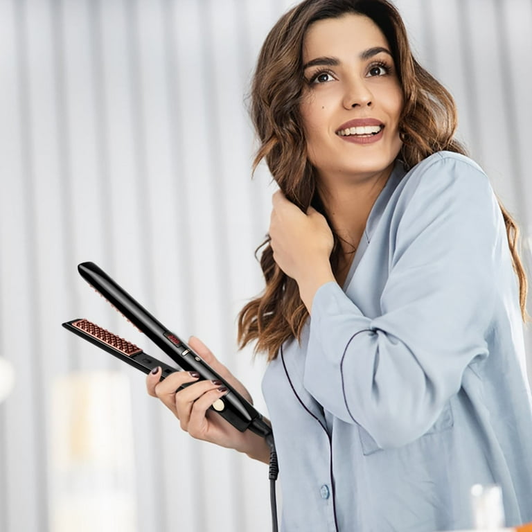 Rovy Curling Anti Scald Hair Crimper Wavy Hair Curler For Women Fast Heating Curling Wand Ceramic Hair Crimper Hair For Wide Deep Walmart