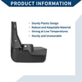 thumbnail image 4 of Guardabarros de barro únicos con accesorios de montaje para Peugeot 2008 2020-2022, guardabarros delanteros y traseros, 1 conjunto, 4 of 6