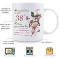 thumbnail image 5 of 38th Birthday Gifts for Women - Congratulations on Your 38th Birthday Awesome Lady Mug - 38th Birthday Gifts for Wife Mom Friend Sister Aunt Coworker - 11oz Coffee Mug, 5 of 6