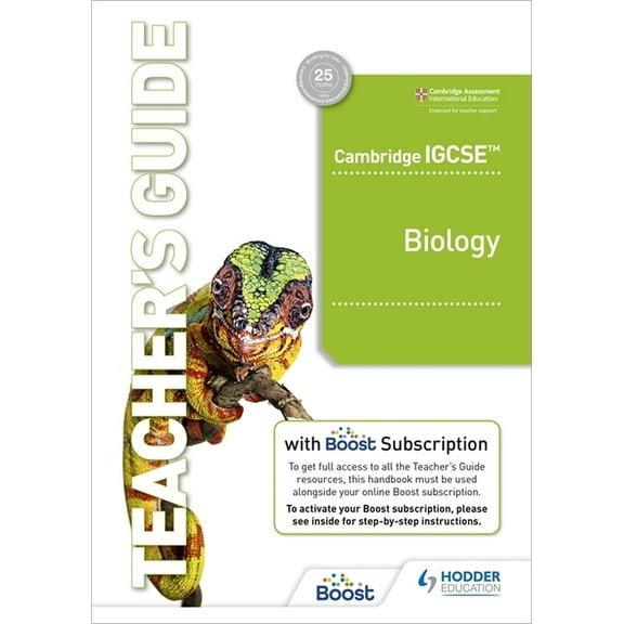 Cambridge Igcse(tm) Biology Teacher's Guide with Boost Subscription Booklet: Hodder Education Group, (Paperback)