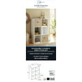 Mainstays 11" 6Cube Storage Organizer, White