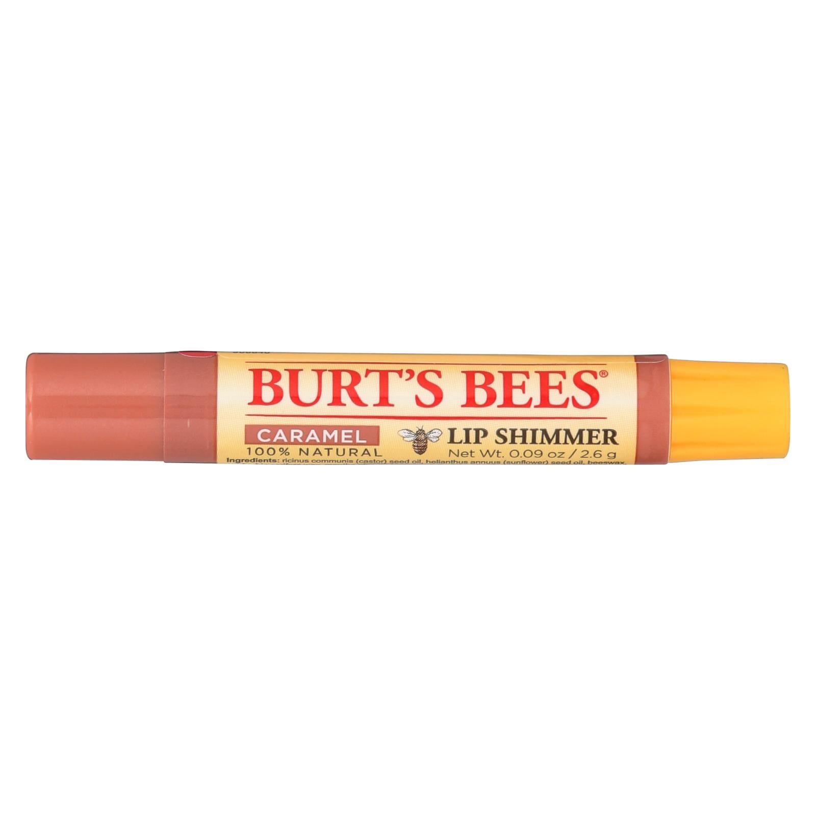 Burt s Bees 100% Natural Moisturizing Lip Shimmer  Caramel - 1 Tube