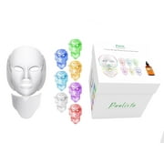 Paulista Brazilian Beauty 7 Color Light Face and Neck Mask | With Bottle of Vitamin C Serum For Home Use
