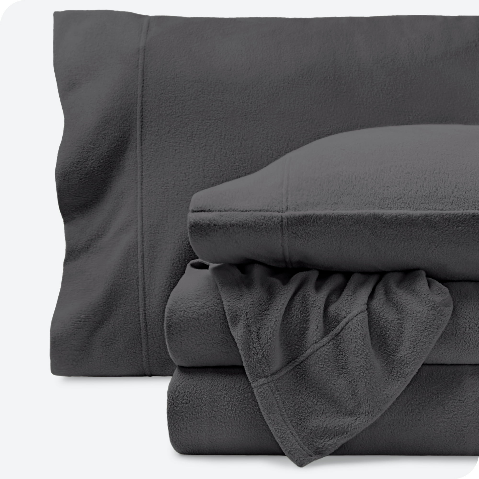 Bare Home Cozy Fleece Sheet Set Extra Plush Bare Home White Twin xl