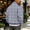 thumbnail image 7 of Nestiefly Flannel Shirt for Men 2026 Fashion Long Sleeve Plaid Quarter Zip Henley Pullover Sweatshirts Casual Fall Clothes White XL, 7 of 7
