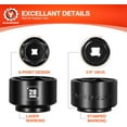 thumbnail image 4 of 28mm Low Profile Oil Filter Socket, 3/8" Drive 6-Point Oil Filter Cap Remover and Installer Tool, Chrome Vanadium Steel, 4 of 6