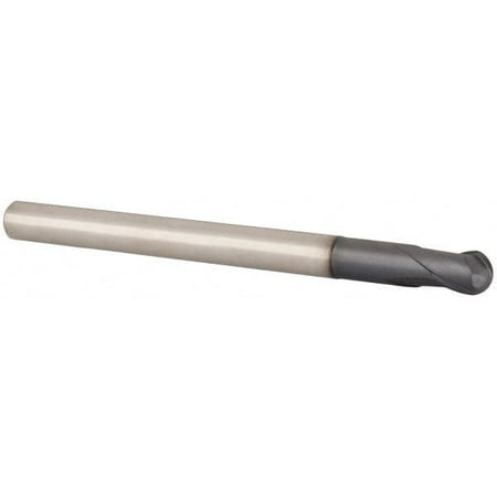 

Accupro 1/4 Diam 1/4 LOC 2 Flute Solid Carbide Ball End Mill TiAlN Finish Single End 3-1/8 OAL 1/4 Shank Diam Spiral Flute