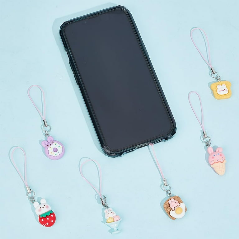 Diy Phone Phone Case Keychain Attachment DIY 12 Pcs 12 Styles