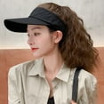 thumbnail image 6 of Baseball Cap With Hair Extensions Synthetic Hair Wig Baseball Hat With Hair Attached Kinky Curly Adjustable Wave Hairpiece With Baseball Hat Cap Wig For Women, 6 of 9