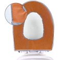 thumbnail image 4 of ZHAOCHENG Funda de asiento de inodoro para baño, fundas de cojín para asiento de inodoro, suaves, más gruesas, más cálidas, lavables, con cremallera, reutilizables para el hogar (gris), 4 of 5