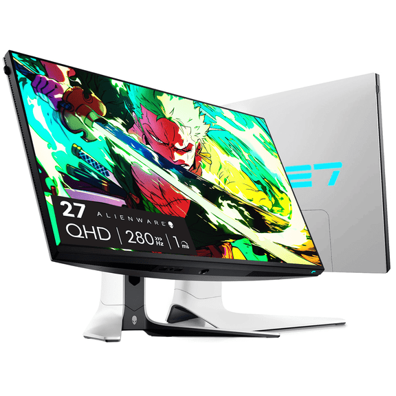 Dell Alienware 27" Gaming Monitor | 280Hz, 1ms, QHD | FreeSync Premium Pro + G-Sync | Fast IPS, VESA HDR600 | Height/Tilt/Swivel/Pivot, AlienFX RGB, Low Blue Light