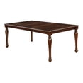 thumbnail image 2 of Rectangular Wooden Dining Table With Turned Legs, Brown, 2 of 3