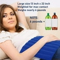 thumbnail image 4 of (2 pack) ComfortCloud Microwavable Xl Heating Pad for Neck and Shoulders and Back, Natural Moist Heat Therapy Pads with Washable Cover, 22" X 13" Blue, 1 Ct, 4 of 11