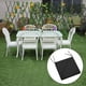 thumbnail image 5 of Silla De Asiento 2x Silla De Silla Muebles De Jardín Corbata Al Aire Libre En La Parte Posterior Beige Black Sunnimix cojín del asiento, 5 of 8