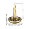 thumbnail image 3 of Uxcell 7mm Dia 10mm Height Bronze Tone Upholstery Nails Tacks 200 Pack, 3 of 5