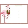 Holiday Party Invitations Christmas Flamingo Invites 8pk