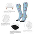 thumbnail image 4 of Knee High Socks for Men and Women, Conch Shells Print No.904 Althletic Compression Socks, Support Long Tube Socks for Outdoor Sport, Calf Socks, High Stockings for Women Men, 4 of 7
