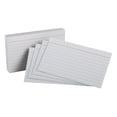 thumbnail image 3 of Tarjetas índice rayadas Oxford, 3 x 5 pulgadas, blancas, Paquete de 100, 3 of 3