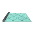 thumbnail image 2 of Ahgly Company Indoor Round Solid Light Blue Modern Area Rugs, 7' Round, 2 of 4