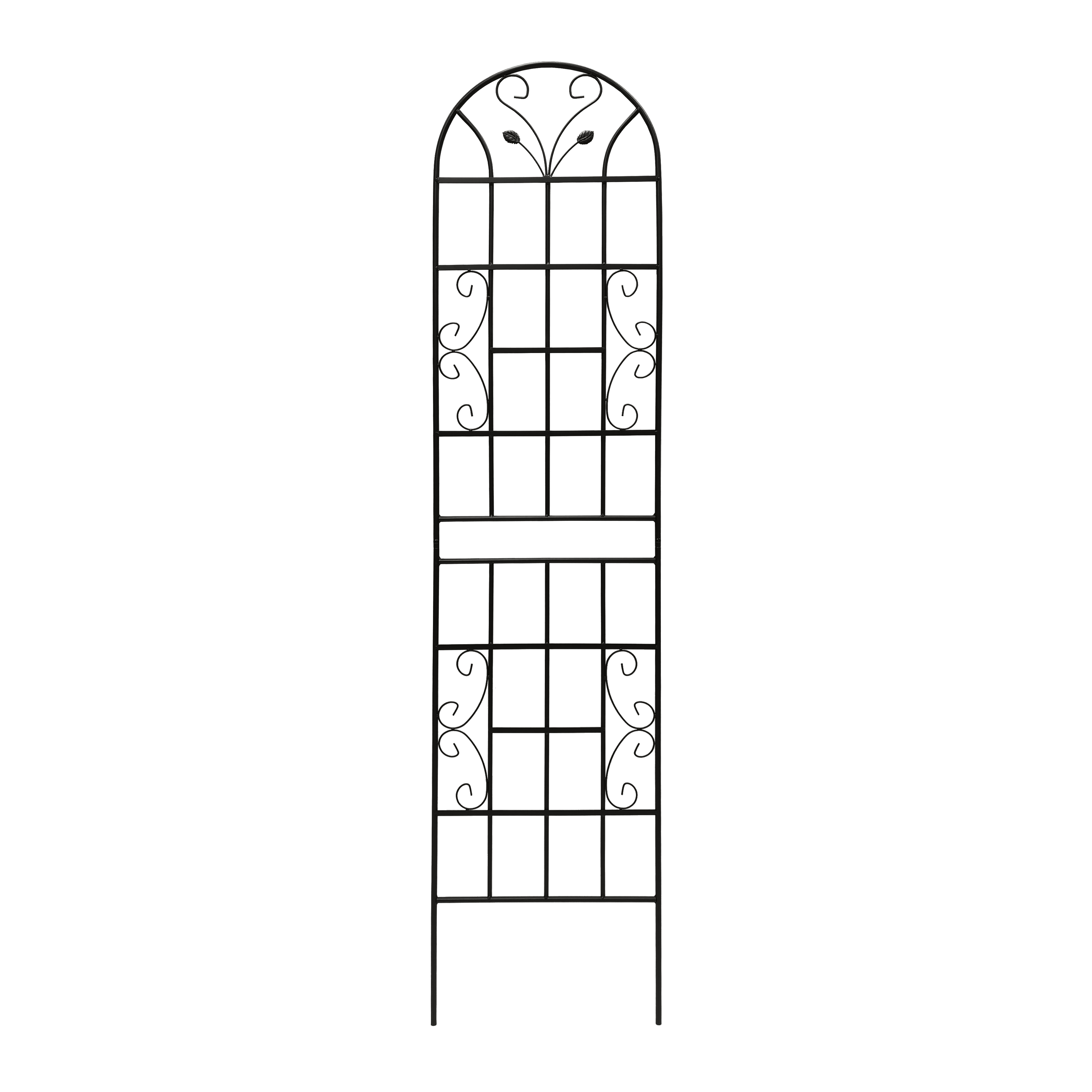 Aukfa Metal Garden Trellis for Climbing Plants, 4 Pack Large Decorative Outdoor Trellis 86.7" x 19.7",Black