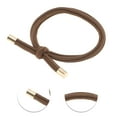 thumbnail image 3 of Unique Bargains 1 Pc Elegant Knotted Style Hair Rope Hair Scrunchies Coffee Color, 3 of 5