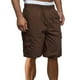 thumbnail image 1 of pstuiky Pantalones cortos para hombre, Pantalones cortos rectos de cintura elástica con bolsillos sólidos informales para hombre Pantalones cortos de entrenamiento, 1 of 6