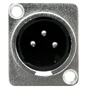 Pan Pacific XBM-3C Male Chassis Mount XLR Type Connector, 3-Pin XLR