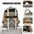 thumbnail image 3 of FORMRS Mini Backpack Purse for Women Quilted Travel Daypack Casual Shoulder Bag, Orange Geometric, 3 of 7