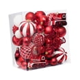 thumbnail image 1 of 65x Decoraciones para árboles de Navidad Bolas para árboles de Navidad Adornos Colgantes Adornos navideños para Centro Comercial Restaurante año Nuevo rojo, 1 of 8