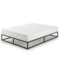 thumbnail image 3 of Mellow Modernista 10" Metal Platform Bed with Wooden Slats, Black, Full, 3 of 7