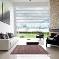 thumbnail image 6 of Ahgly Company Indoor Round Mid-Century Modern Chestnut Brown Oriental Area Rugs, 3' Round, 6 of 6