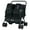 Black, variant on Resenkos Foldable Double Pet Stroller with Sunshade and Storage Basket, Navy Blue