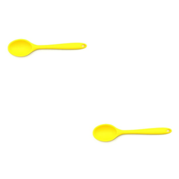 Cateissary Cuchara de silicona Cocina de mango largo Vajilla profesional para el hogar Cuchara de sopa antiadherente flexible en el hotel Type2 NO2