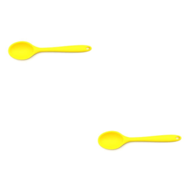 Advancent Cuchara mezcladora Utensilios de cocina Beber Vajilla para el hogar Cuchara para sopa antiadherente resistente al calor Comedor Hogar Amarillo Amarillo 2piezas Advancent CBP387301