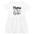 thumbnail image 3 of Inktastic Mama is My Bestie Girls Toddler Dress, 3 of 5