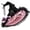Pink-#q001, variant on Dweltoz Halloween Gothic Witch Hat for Women Ruffled Lace Wide Brim Pointed Wizard Cap Fancy Cosplay Masquerade Party Satin Bow Witches Headwear,Black