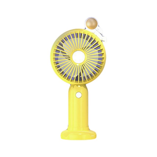 MesaSe Cooling Fan Multifunctional Cool Rechargeable Summer Cartoon Spacemen Handheld Mini Fan Phone Rack for Classrrom