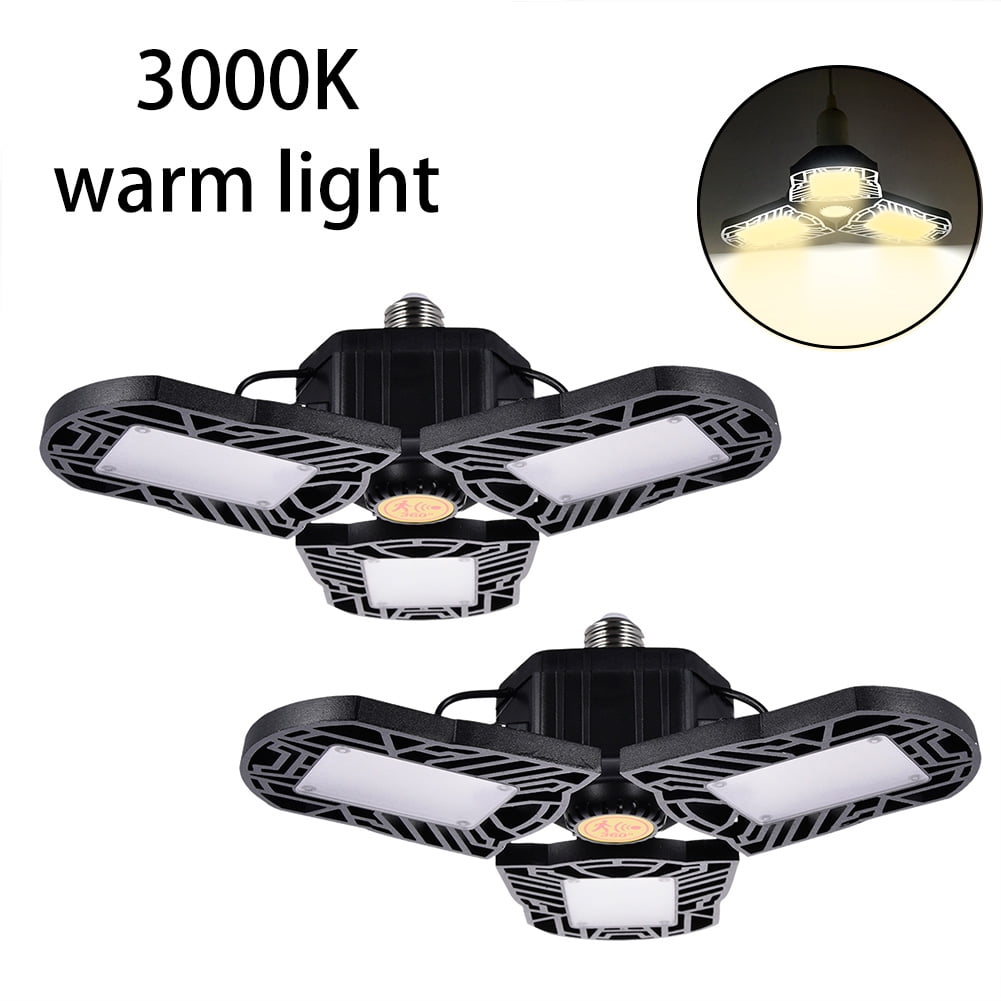 Adjustable Garage Lamp 80W//8000LM LED Three Light Workshop Parking Warehouse