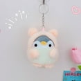 thumbnail image 4 of TNOBHG Penguin Plush Keychain Penguin Pendant Soft Plush Stuff Toy Cartoon Stainless Chain Keychain School Bag Shoulder Bag Decoration Pendant Keyring Key, 4 of 8